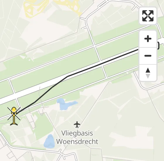 Vlucht Politiehelikopter PH-PXC van Vliegbasis Woensdrecht naar Vliegbasis Woensdrecht op maandag 6 januari 2025 13:19