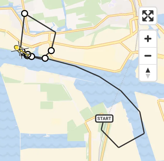 Vlucht Traumahelikopter PH-LLN van Amsterdam Heliport naar Westzaan op maandag 6 januari 2025 17:41