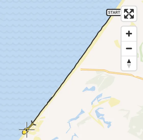 Vlucht Kustwachthelikopter PH-SAR van Wassenaar naar Wassenaar op maandag 6 januari 2025 20:42