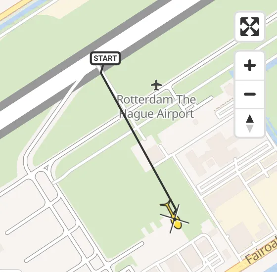 Vlucht Politiehelikopter PH-PXA van Rotterdam The Hague Airport naar Rotterdam The Hague Airport op maandag 6 januari 2025 21:29