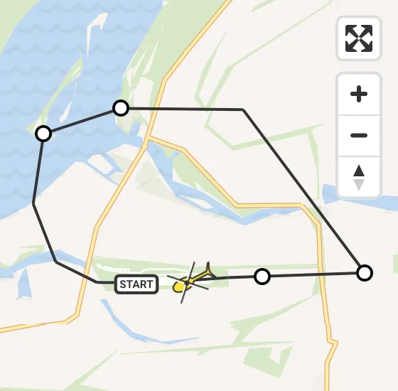 Vlucht Politiehelikopter PH-PXC van Vliegveld Midden-Zeeland naar Vliegveld Midden-Zeeland op dinsdag 7 januari 2025 16:57