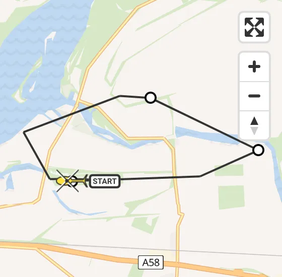 Vlucht Politiehelikopter PH-PXC van Vliegveld Midden-Zeeland naar Vliegveld Midden-Zeeland op dinsdag 7 januari 2025 19:29