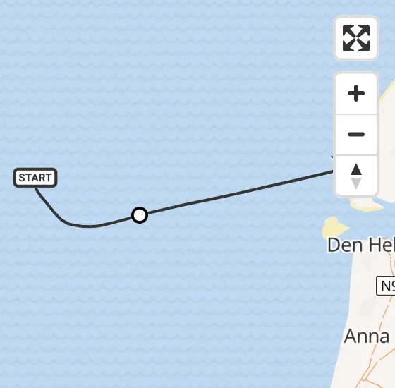 Vlucht Kustwachthelikopter PH-SAR van  naar Den Hoorn op dinsdag 7 januari 2025 20:12