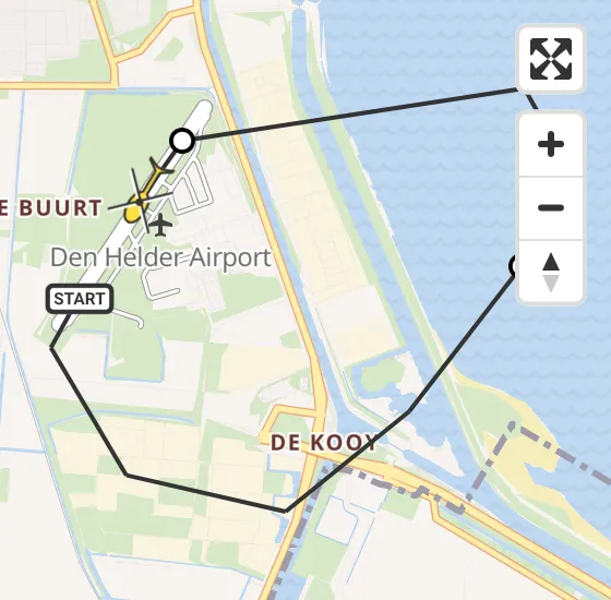 Vlucht Kustwachthelikopter PH-SAR van Vliegveld De Kooy naar Vliegveld De Kooy op dinsdag 7 januari 2025 22:57