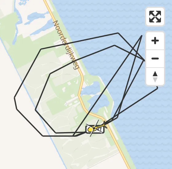 Vlucht Politiehelikopter PH-PXF van Wieringerwerf naar Wieringerwerf op woensdag 8 januari 2025 15:27