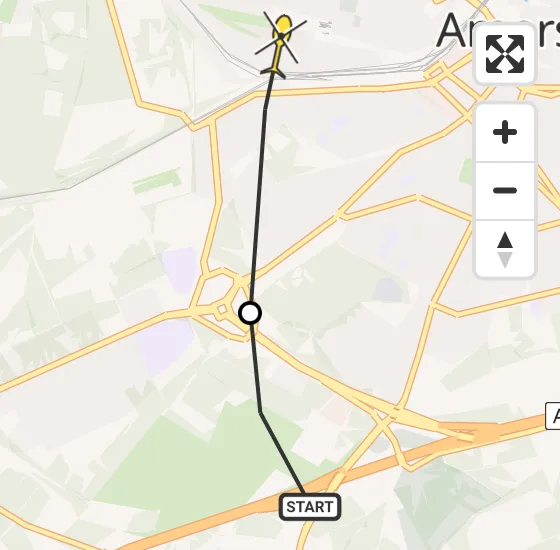 Vlucht Politiehelikopter PH-PXB van Leusden naar Amersfoort op woensdag 8 januari 2025 16:27