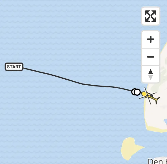 Vlucht Kustwachthelikopter PH-SAR van  naar Den Hoorn op donderdag 9 januari 2025 18:30