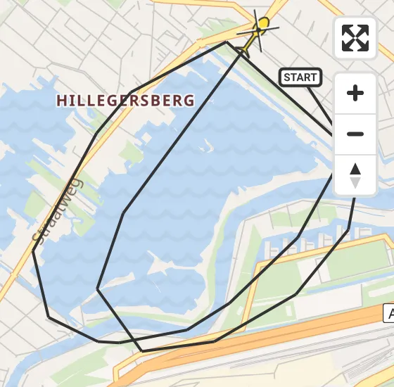 Vlucht Politiehelikopter PH-PXB van Rotterdam naar Rotterdam op vrijdag 10 januari 2025 9:57