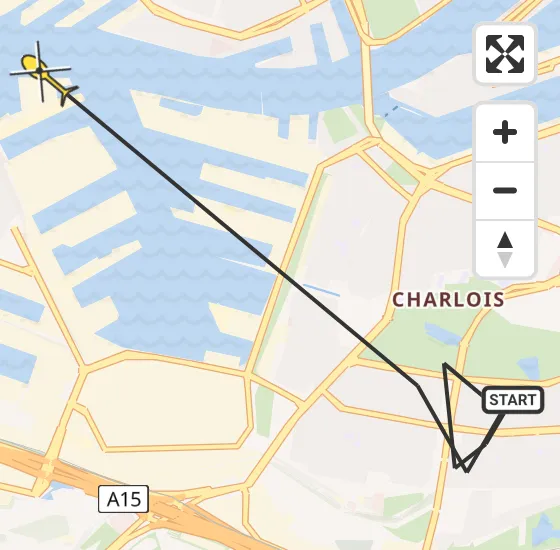 Vlucht Politiehelikopter PH-PXB van Rotterdam naar Rotterdam op vrijdag 10 januari 2025 10:12