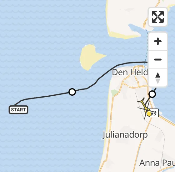 Vlucht Kustwachthelikopter PH-SAR van  naar Vliegveld De Kooy op vrijdag 10 januari 2025 10:14