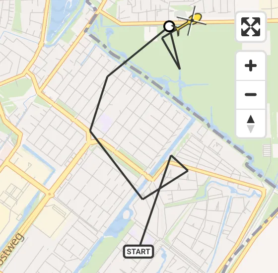 Vlucht Politiehelikopter PH-PXB van Zoetermeer naar Benthuizen op vrijdag 10 januari 2025 10:46