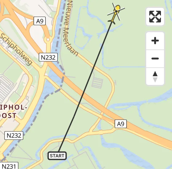 Vlucht Politiehelikopter PH-PXB van Amstelveen naar Amstelveen op vrijdag 10 januari 2025 12:33