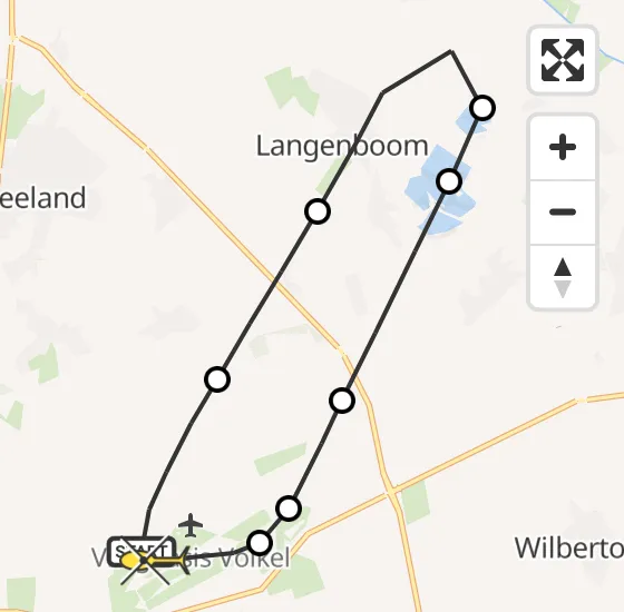 Vlucht Traumahelikopter PH-HVB van Vliegbasis Volkel naar Vliegbasis Volkel op zaterdag 25 januari 2025 18:03