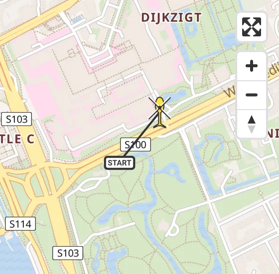 Vlucht Traumahelikopter PH-UMC van Erasmus MC naar Erasmus MC op zaterdag 15 maart 2025 11:24