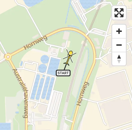 Vlucht Traumahelikopter PH-DOC van Amsterdam Heliport naar Amsterdam Heliport op woensdag 2 april 2025 19:02
