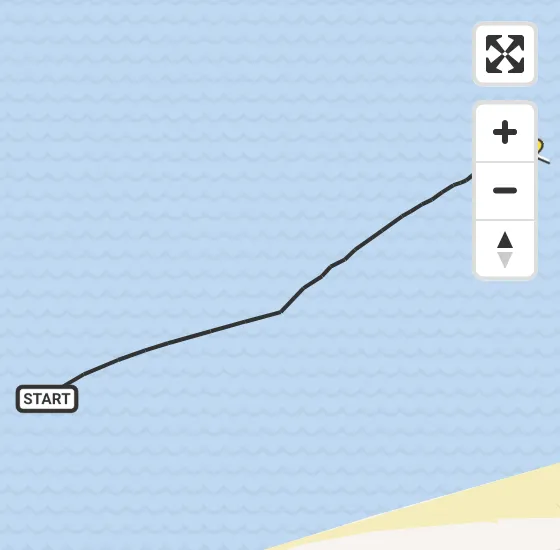 Vlucht Kustwachthelikopter PH-SAR van West-Terschelling naar West-Terschelling op woensdag 2 april 2025 19:28