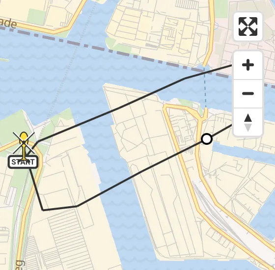 Vlucht Traumahelikopter PH-DOC van Amsterdam Heliport naar Amsterdam Heliport op donderdag 3 april 2025 8:47