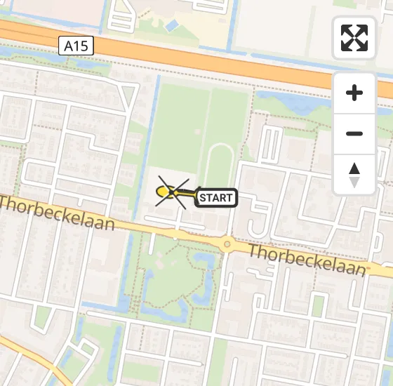 Vlucht Traumahelikopter PH-UMC van Sliedrecht naar Sliedrecht op donderdag 3 april 2025 16:22