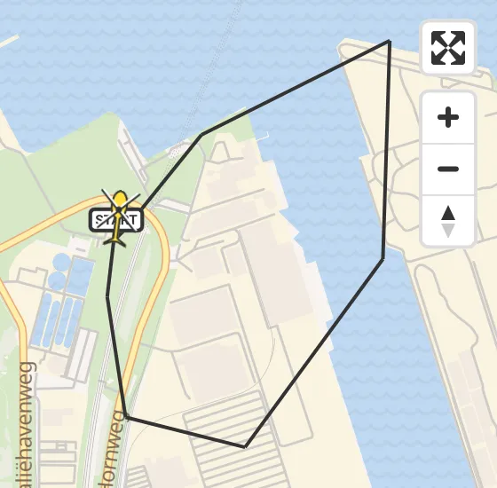 Vlucht Traumahelikopter PH-DOC van Amsterdam Heliport naar Amsterdam Heliport op donderdag 3 april 2025 19:24