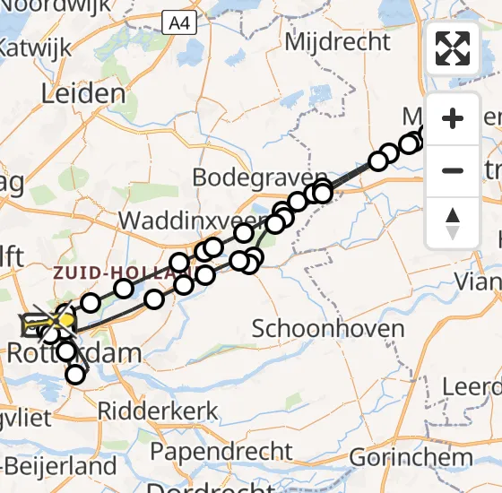 Vlucht Traumahelikopter PH-UMC van Rotterdam The Hague Airport naar Rotterdam The Hague Airport op donderdag 3 april 2025 20:05