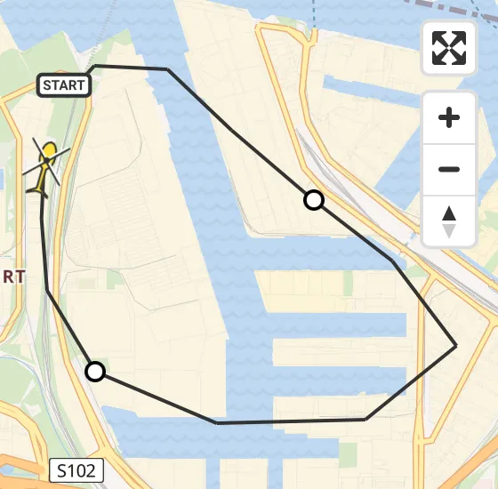 Vlucht Traumahelikopter PH-DOC van Amsterdam Heliport naar Amsterdam Heliport op zondag 6 april 2025 3:26