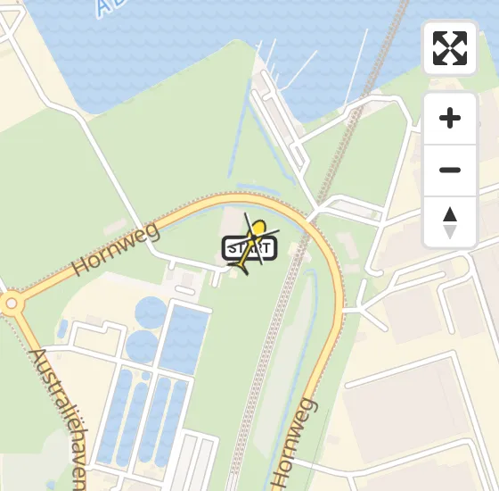 Vlucht Traumahelikopter PH-DOC van Amsterdam Heliport naar Amsterdam Heliport op zondag 6 april 2025 3:30
