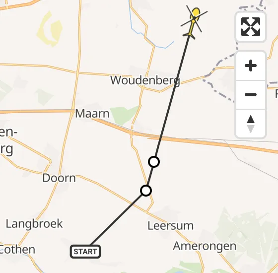 Vlucht Politiehelikopter PH-PXB van Langbroek naar Leusden op zondag 6 april 2025 9:47