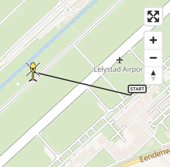 Vlucht Traumahelikopter PH-TTR van Lelystad Airport naar Lelystad Airport op maandag 7 april 2025 13:21