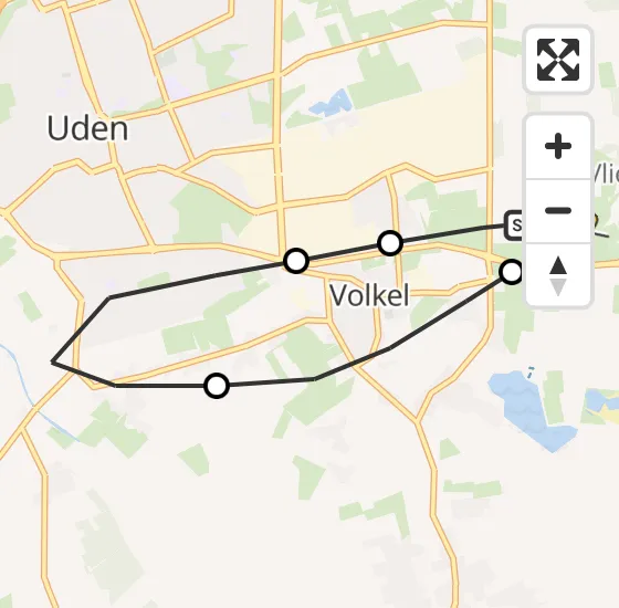 Vlucht Traumahelikopter PH-MAA van Vliegbasis Volkel naar Vliegbasis Volkel op maandag 7 april 2025 17:43