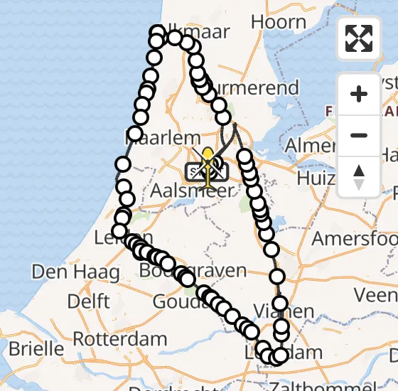 Vlucht Politiehelikopter PH-PXD van Schiphol naar Schiphol op zaterdag 12 april 2025 15:53