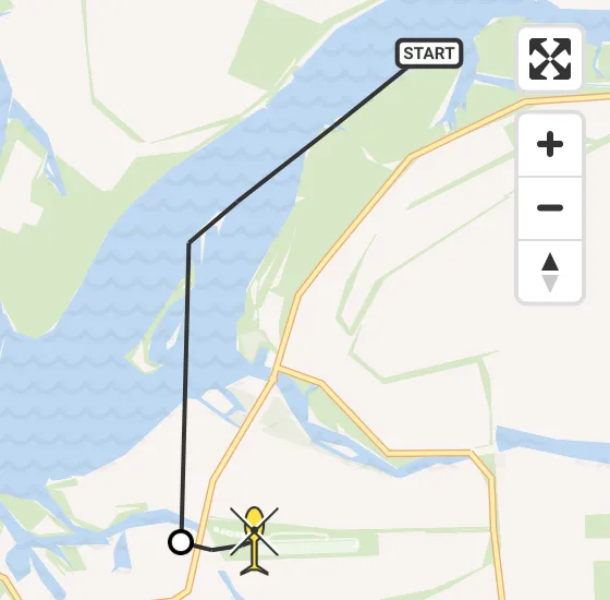Vlucht Kustwachthelikopter PH-NCG van Wolphaartsdijk naar Vliegveld Midden-Zeeland op zaterdag 12 april 2025 19:09