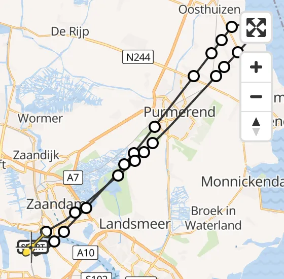 Vlucht Traumahelikopter PH-DOC van Amsterdam Heliport naar Amsterdam Heliport op zondag 13 april 2025 7:48