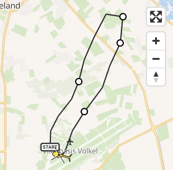 Vlucht Traumahelikopter PH-TTR van Vliegbasis Volkel naar Vliegbasis Volkel op donderdag 24 april 2025 16:14