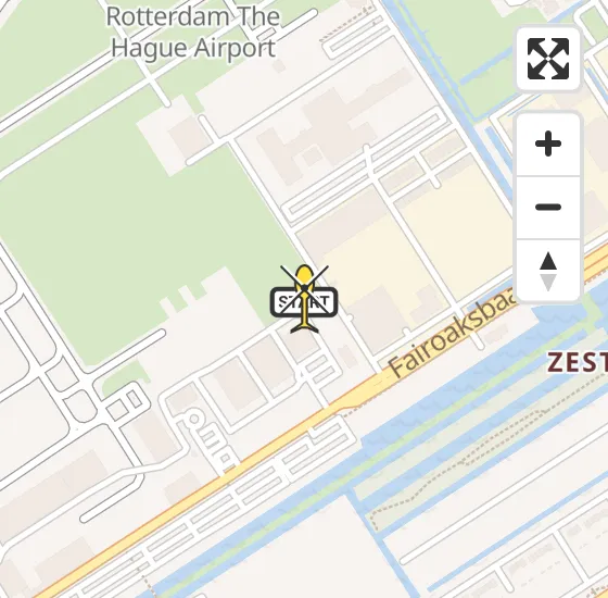 Vlucht Traumahelikopter PH-UMC van Rotterdam The Hague Airport naar Rotterdam The Hague Airport op zondag 27 april 2025 9:27
