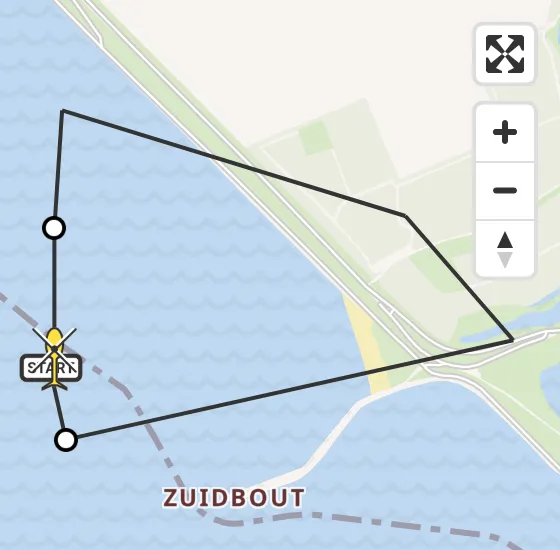Vlucht Kustwachthelikopter PH-NCG van Stavenisse naar Stavenisse op dinsdag 29 april 2025 17:17
