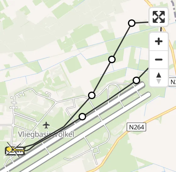 Vlucht Traumahelikopter PH-TTR van Vliegbasis Volkel naar Vliegbasis Volkel op woensdag 30 april 2025 16:55