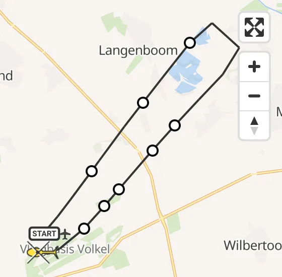 Vlucht Traumahelikopter PH-TTR van Vliegbasis Volkel naar Vliegbasis Volkel op woensdag 30 april 2025 19:13