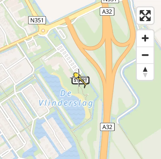 Vlucht Traumahelikopter PH-HVB van Wolvega naar Wolvega op donderdag 1 mei 2025 16:02