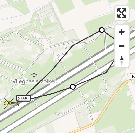 Vlucht Traumahelikopter PH-TTR van Vliegbasis Volkel naar Vliegbasis Volkel op vrijdag 2 mei 2025 22:05