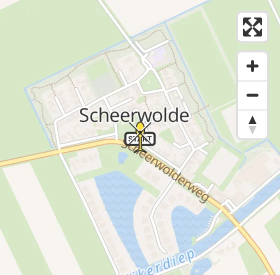 Vlucht Traumahelikopter PH-HVB van Scheerwolde naar Scheerwolde op zaterdag 3 mei 2025 12:30
