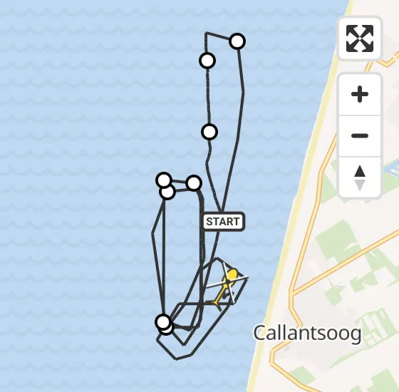 Vlucht Kustwachthelikopter PH-SAR van Callantsoog naar Callantsoog op dinsdag 6 mei 2025 19:35