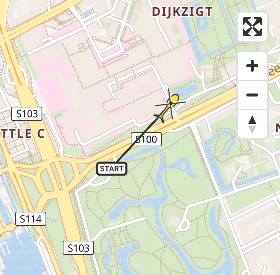 Vlucht Traumahelikopter PH-UMC van Erasmus MC naar Erasmus MC op dinsdag 6 mei 2025 21:05
