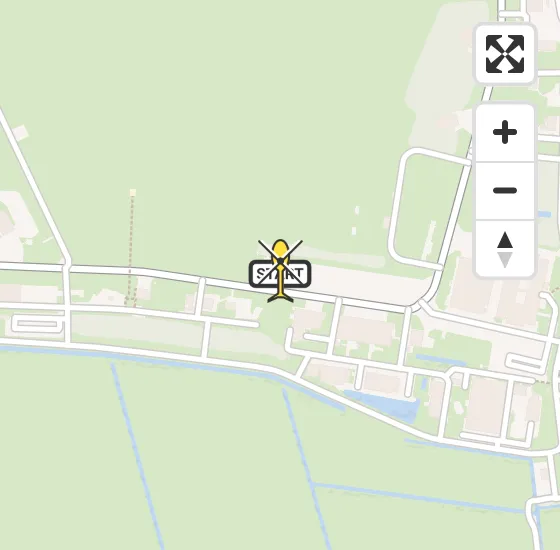 Vlucht Ambulancehelikopter PH-HOW van Vliegbasis Leeuwarden naar Vliegbasis Leeuwarden op woensdag 7 mei 2025 15:42