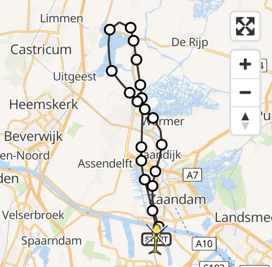 Vlucht Traumahelikopter PH-DOC van Amsterdam Heliport naar Amsterdam Heliport op donderdag 8 mei 2025 9:42