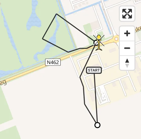 Vlucht Traumahelikopter PH-DOC van Nieuwveen naar Nieuwveen op zondag 11 mei 2025 1:33