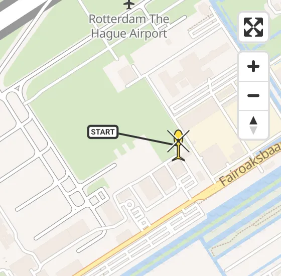 Vlucht Traumahelikopter PH-TTR van Rotterdam The Hague Airport naar Rotterdam The Hague Airport op maandag 12 mei 2025 8:30