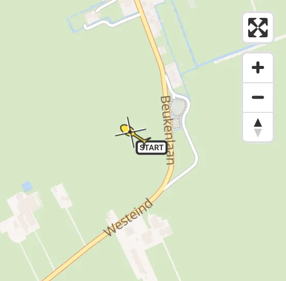 Vlucht Traumahelikopter PH-HVB van Oosterzee naar Oosterzee op dinsdag 13 mei 2025 1:00