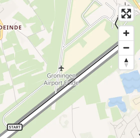 Vlucht Traumahelikopter PH-HVB van Groningen Airport Eelde naar Groningen Airport Eelde op dinsdag 13 mei 2025 1:35