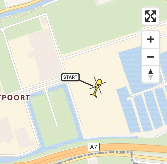 Vlucht Traumahelikopter PH-HVB van Groningen naar Groningen op dinsdag 13 mei 2025 7:53