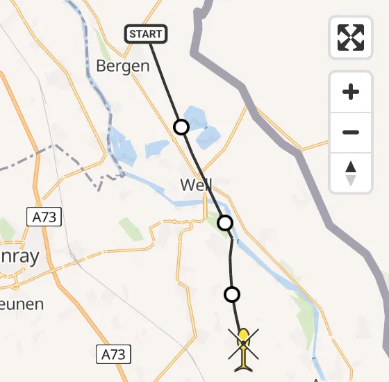 Vlucht Politiehelikopter PH-PXC van Bergen naar Swolgen op dinsdag 13 mei 2025 16:28